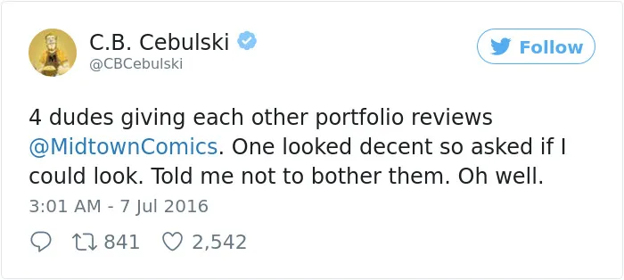Marvel Talent Scout Asks To See Aspiring Artists Work. Is Told To Go Away