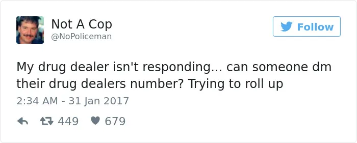 This Twitter Account Is Definitely Not Run By A Cop, And It's Hilarious