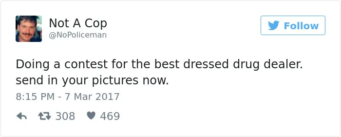 This Twitter Account Is Definitely Not Run By A Cop, And It's Hilarious