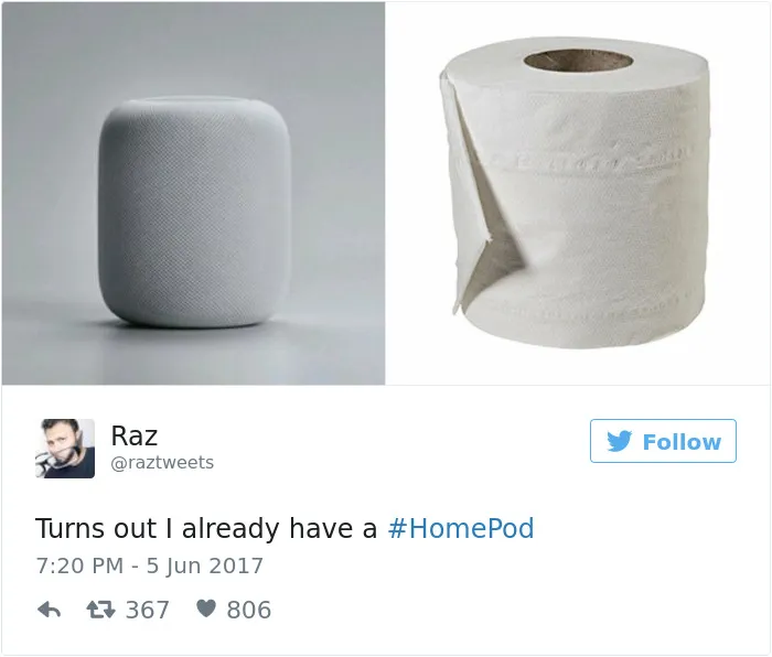 21 Of The Funniest Reactions To Apple's New Home Speaker Design
