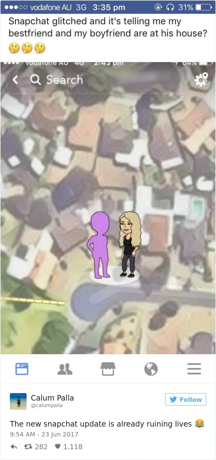 Snapchat Introduces New Map Update, And Here's 46 Of The Funniest Reactions To It
