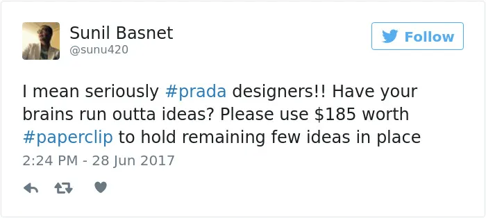 Here's How The Internet Reacted To Prada Releasing A Paperclip For $185 (10+ Pics)