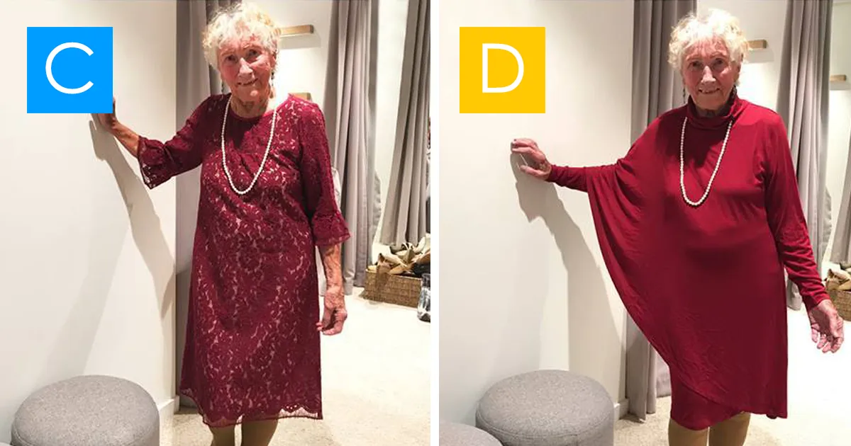 Esta novia de 93 años pidió ayuda a internet para elegir su vestido de boda: ¿A, B, C o D?
