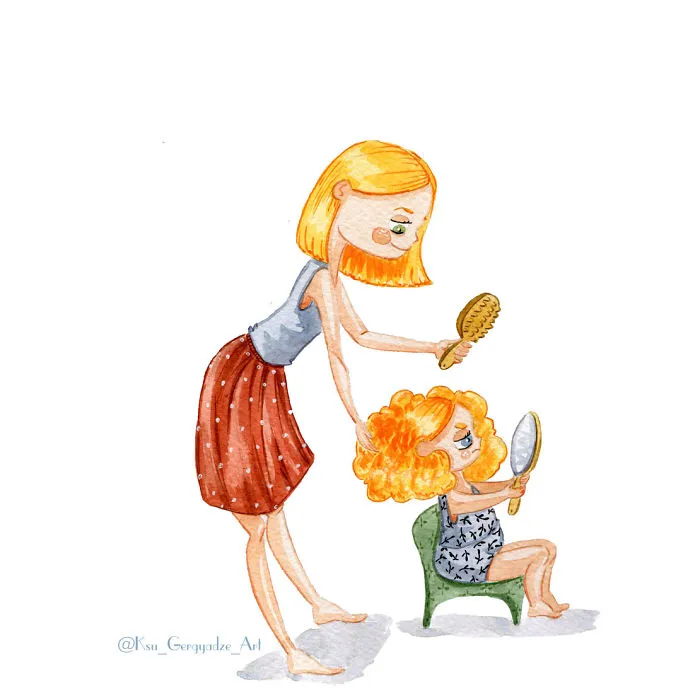 My 3-Year-Old Daughter Never Lets Me Get Bored So I Started Illustrating Our Life