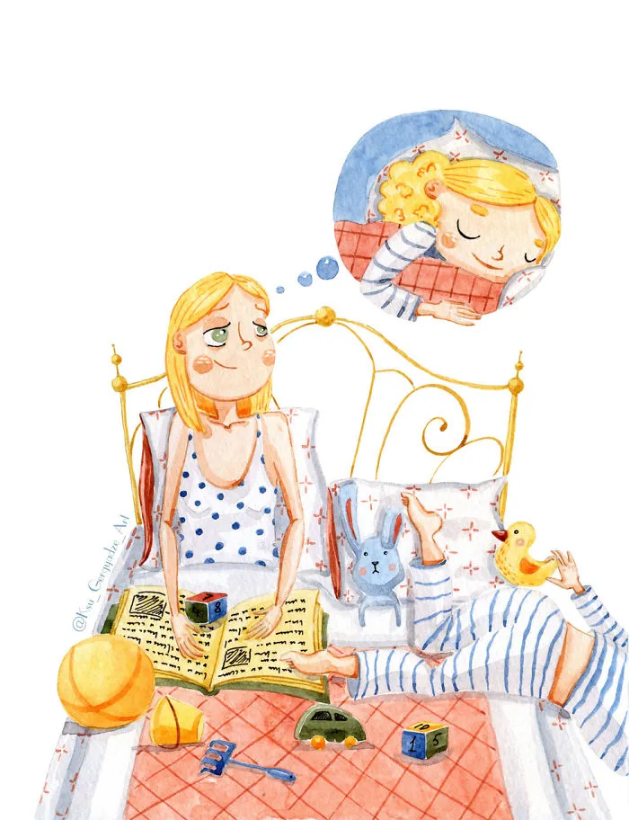 My 3-Year-Old Daughter Never Lets Me Get Bored So I Started Illustrating Our Life