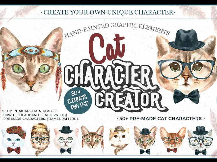 Do It Yourself.i Made This Cat Character Creator So Everyone Could Make Your Own Funny Cat.