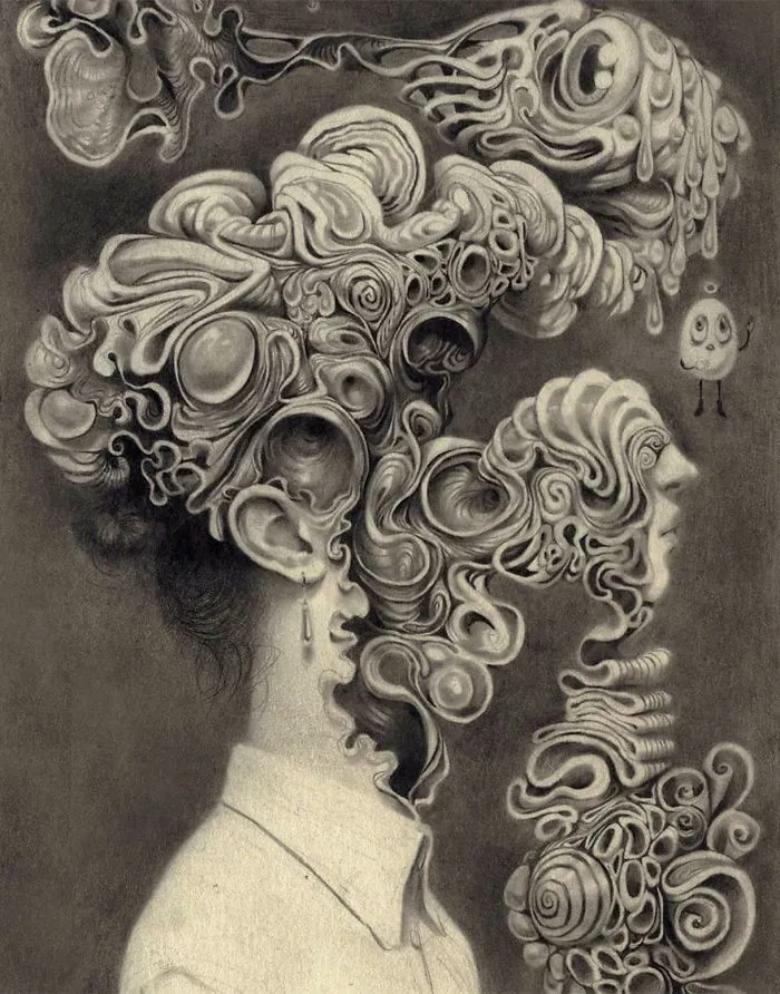 I Capture Dream-Like Images Using A Graphite Pencil