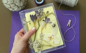 I Made This Unique Notebook With Pressed Flowers, I Love It And Im So Proud :)