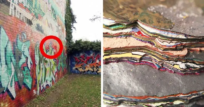 Someone Peeled Off 30 Years Of Graffiti, And Here's What They Found Underneath