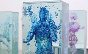 Artist Dustin Yellin Creates 3D Collages In Layers Of Glass