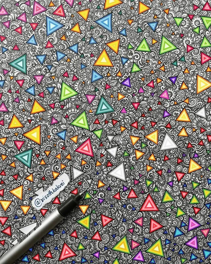 Este artista camboyano lleva el hacer dibujitos a otro nivel