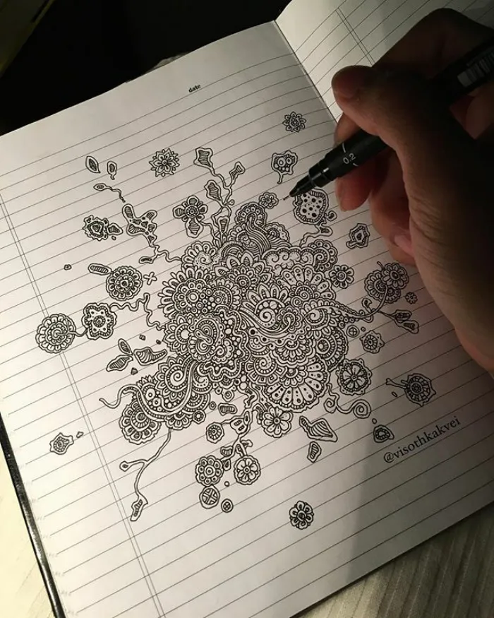Este artista camboyano lleva el hacer dibujitos a otro nivel
