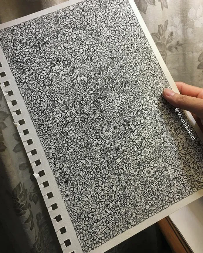 Este artista camboyano lleva el hacer dibujitos a otro nivel