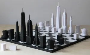 The New York Skyline Chess Set