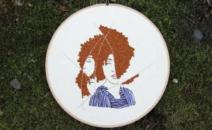 I Embroidered Fractured Portraits Of Women Showing The Complex Feelings I Experienced After The Election