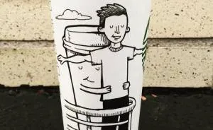 I Got Bored By Blank Coffee Cups, So I Started Drawing Comics On Them