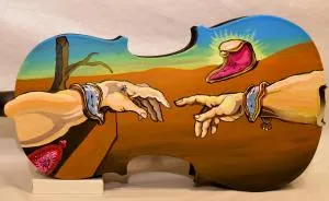 Dali Meets The Masters In These Series Of Painted Instruments