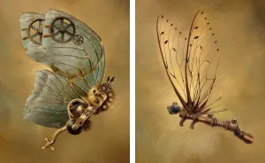 This Digital Artist Creates Ethereal Images Of Steampunk Butterflies And Dragonflies