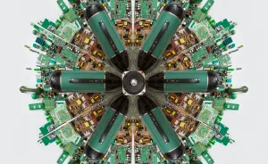 Artists Created Unique Flower Petals From E-Waste