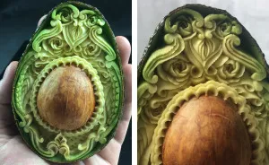 This Avocado Took Me Only 1 Hour To Hand-Carve