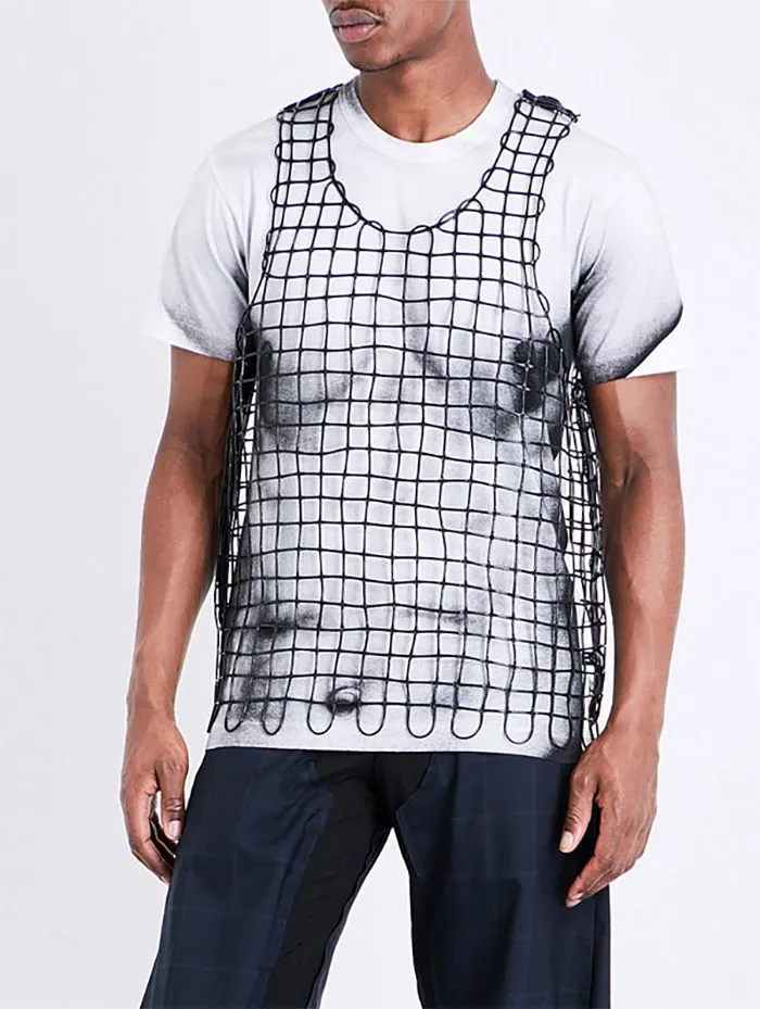 Sleeveless Rubber Vest Top Black