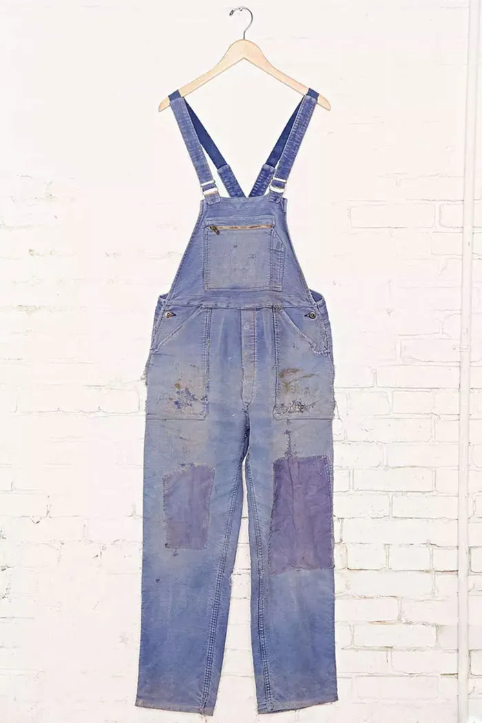 Stained, Ripped, "vintage" Overalls