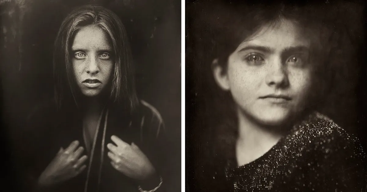 Esta fotógrafa usa una técnica de hace 166 años para retratar a niños, y los resultados son cautivadores