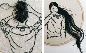 Beautiful 3D Embroidery Art That "Leaps Off The Page" By Sheena Liam