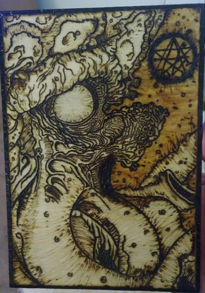 I Create Pyrography Using Scrap Wood