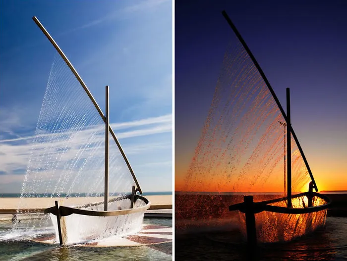 Fuente del barco de agua, Valencia, España