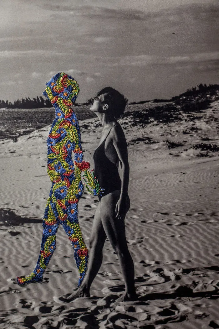 Photography Merges With Delicate Embroidery In Works By This Brazilian Artist