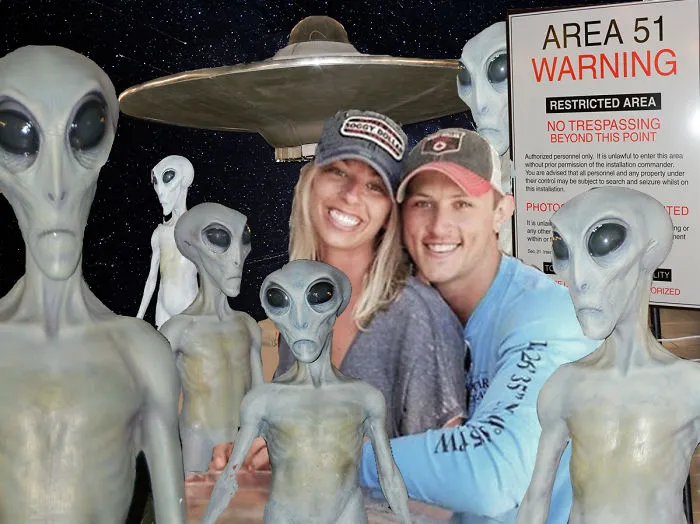 Couple Asks Internet To Photoshop Out Shirtless Guy From Engagement Photo, Regrets It Immediately