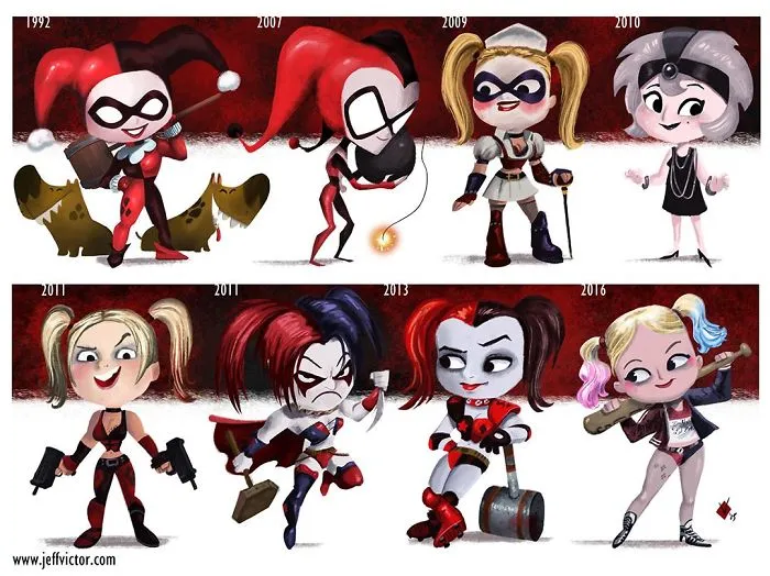 The Evolution Of Harley Quinn