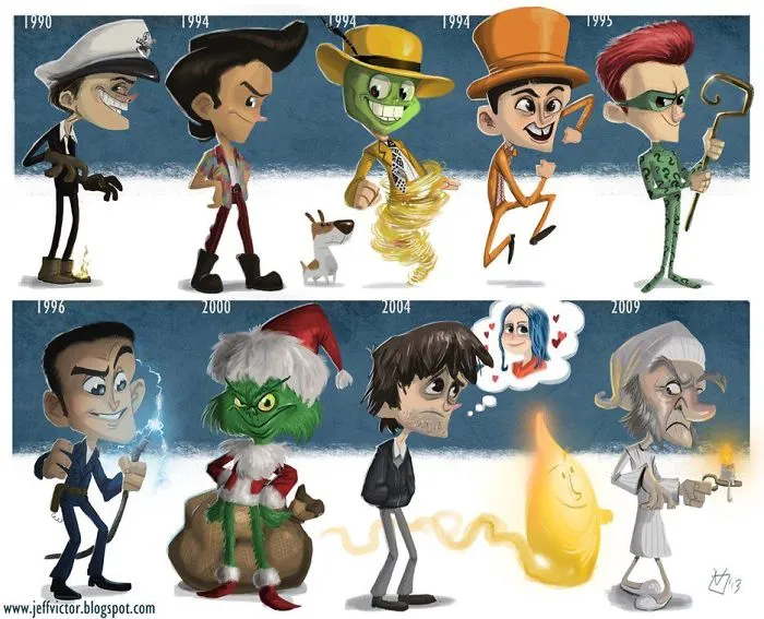 The Evolution Of Jim Carrey