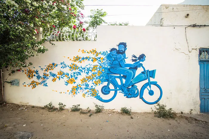 150 Artists Turn The Streets Of Tunisian Village Into Piece Of Art