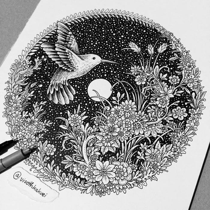 This Cambodian Artist Is Taking Doodling To Another Level