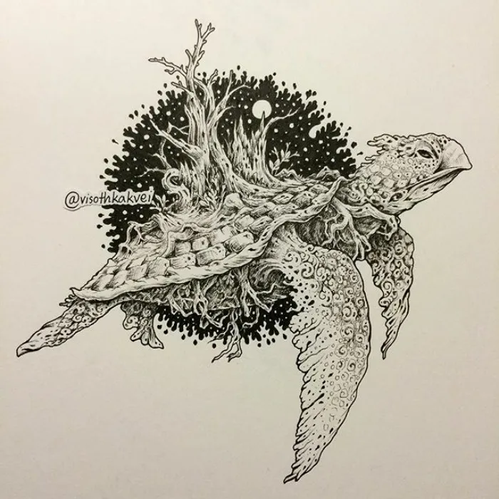 This Cambodian Artist Is Taking Doodling To Another Level