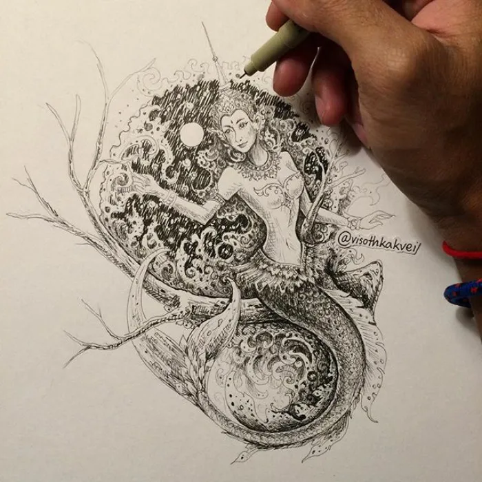 This Cambodian Artist Is Taking Doodling To Another Level