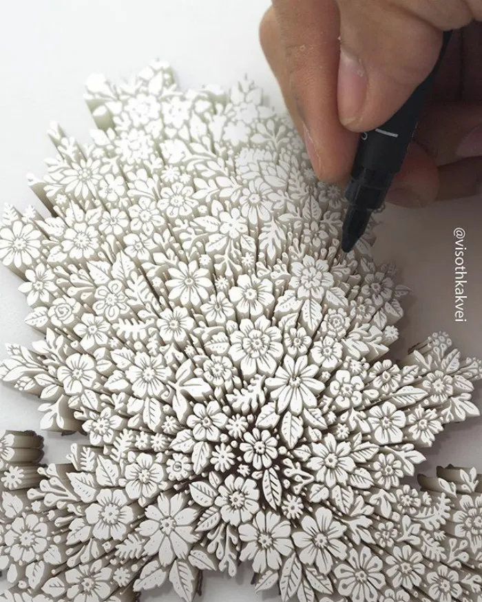 Este artista camboyano lleva el hacer dibujitos a otro nivel