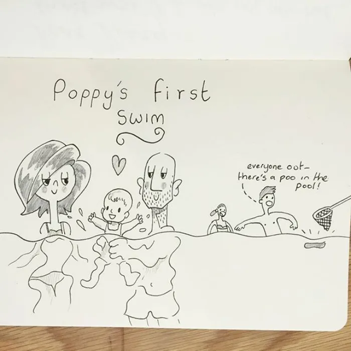 Poppy's First Swim, And Someone Does A Poo In The Pool