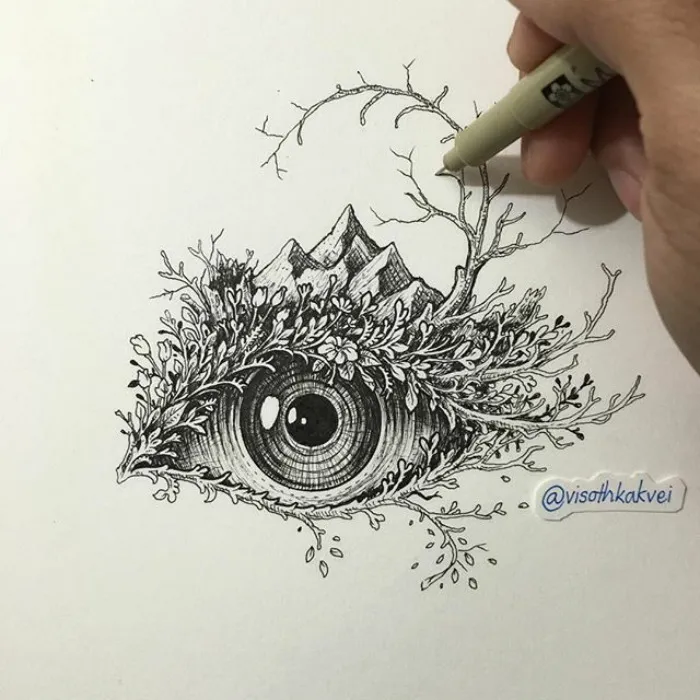This Cambodian Artist Is Taking Doodling To Another Level