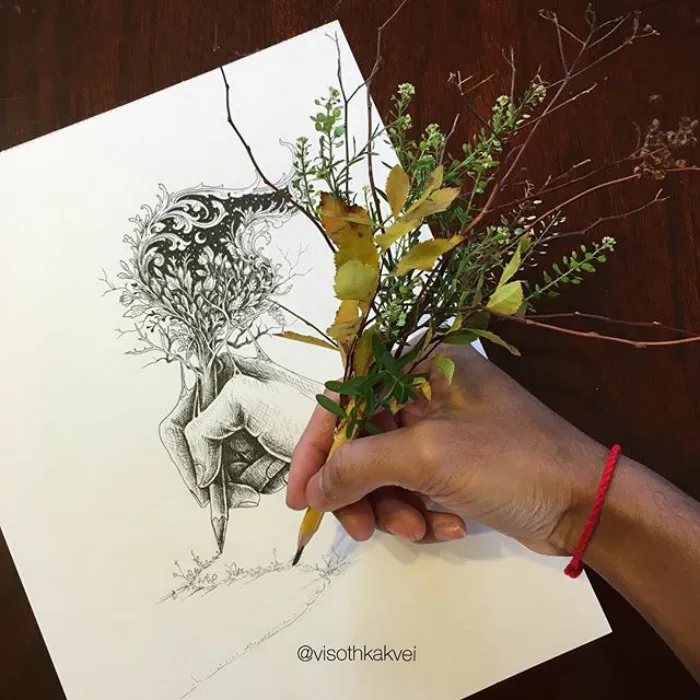 Este artista camboyano lleva el hacer dibujitos a otro nivel