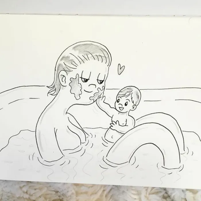 Poppy Likes To Wash Mummy In The Bath