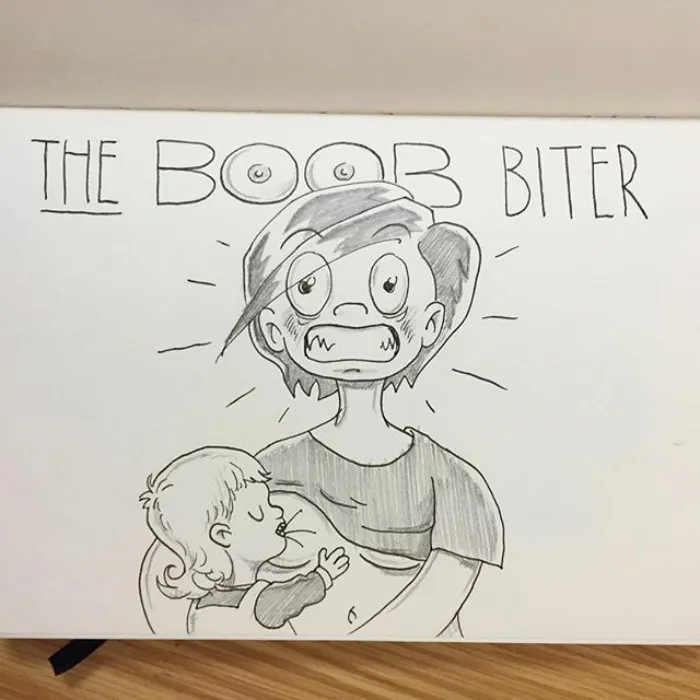 As Poppy Is Getting Older (And Has Teeth) Breastfeeding Is A Little More Painful For Kellie At Times