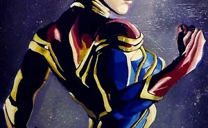 Captain Marvel Painting