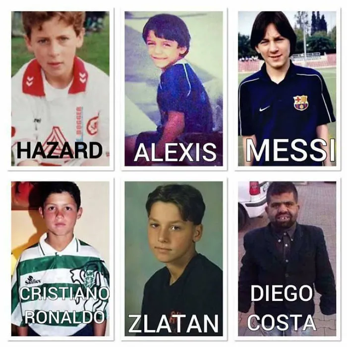 Football Stars In Childhood