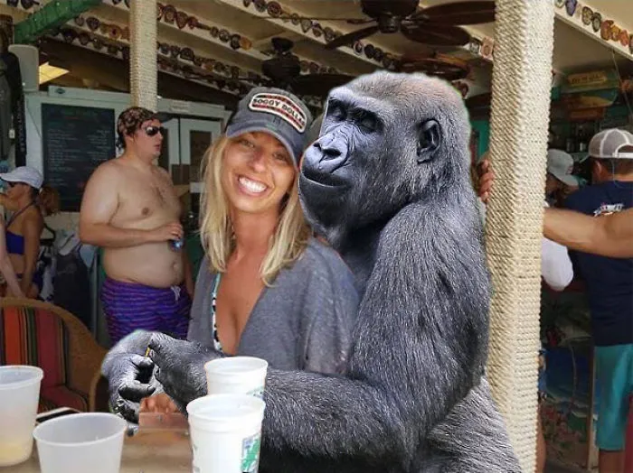 Couple Asks Internet To Photoshop Out Shirtless Guy From Engagement Photo, Regrets It Immediately