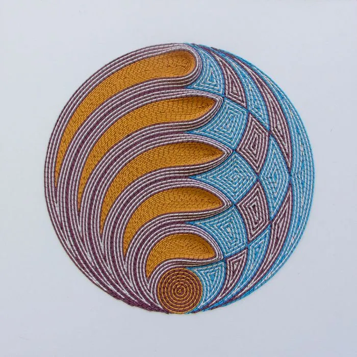 I Create 3D Paper Tapestries Made With Curled Paper Strips