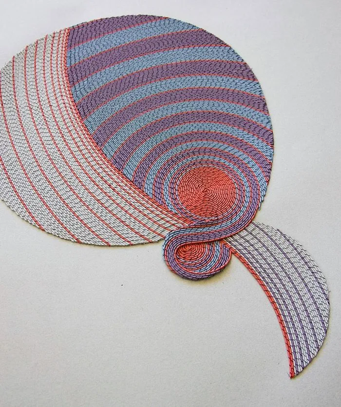 I Create 3D Paper Tapestries Made With Curled Paper Strips