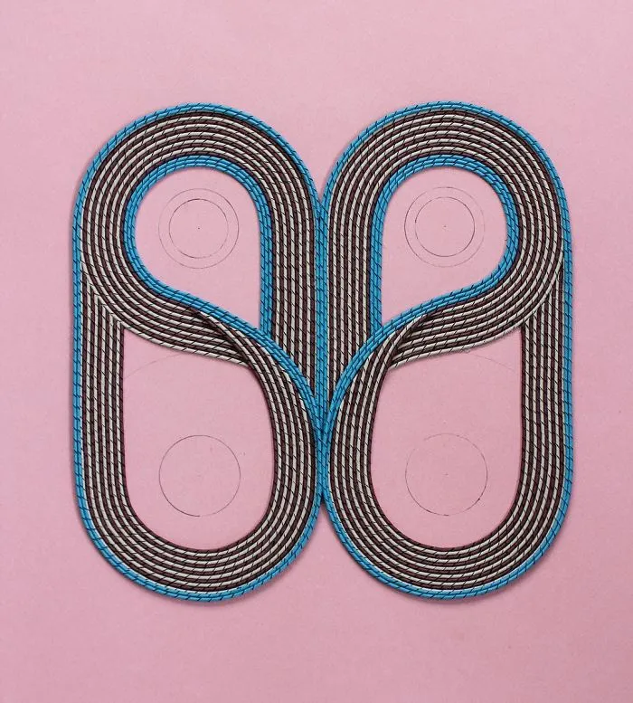 I Create 3D Paper Tapestries Made With Curled Paper Strips